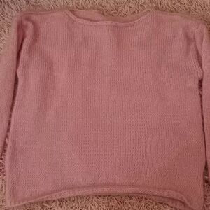 Women's Soft Pink Knit Sweater